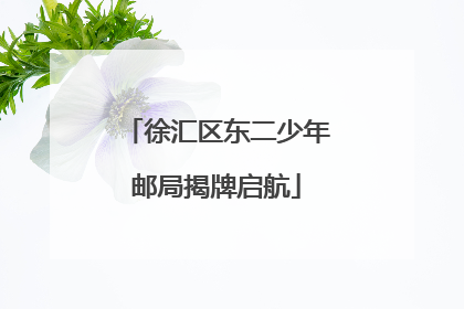 徐汇区东二少年邮局揭牌启航