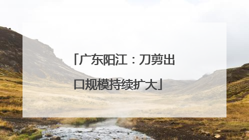 广东阳江：刀剪出口规模持续扩大