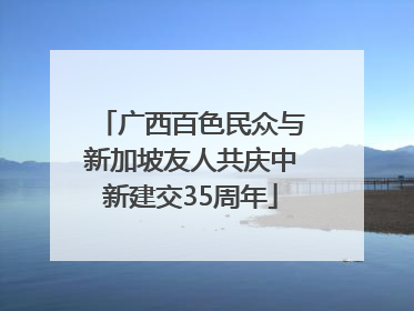 广西百色民众与新加坡友人共庆中新建交35周年