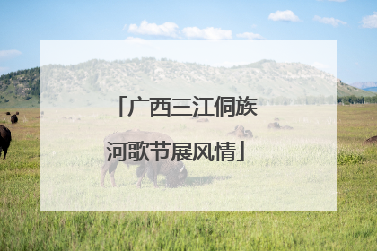 广西三江侗族河歌节展风情