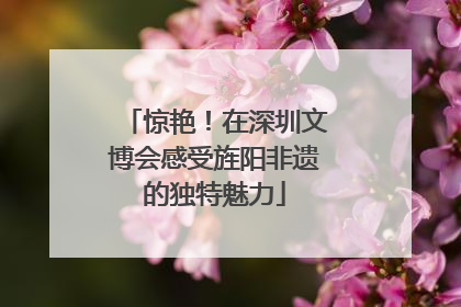 惊艳！在深圳文博会感受旌阳非遗的独特魅力
