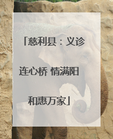 慈利县：义诊连心桥 情满阳和惠万家