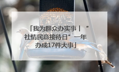 我为群众办实事丨“社情民意接待日”一年办成17件大事
