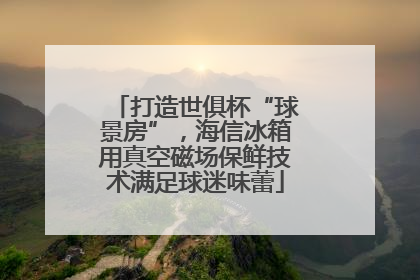 打造世俱杯“球景房”，海信冰箱用真空磁场保鲜技术满足球迷味蕾