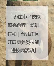 枣庄市“技能照亮前程”培训行动｜台儿庄区开展康养类技能进校园活动