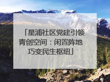 星浦社区党建引领青创空间：闲置阵地巧变民生枢纽