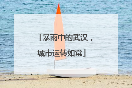 暴雨中的武汉，城市运转如常