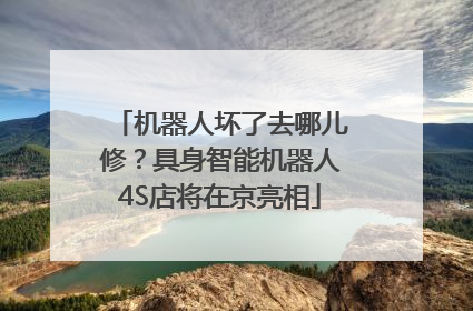 机器人坏了去哪儿修？具身智能机器人4S店将在京亮相