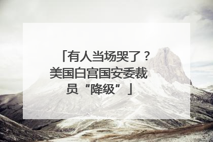 有人当场哭了？美国白宫国安委裁员“降级”