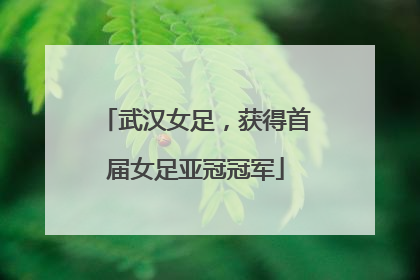 武汉女足，获得首届女足亚冠冠军