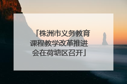 株洲市义务教育课程教学改革推进会在荷塘区召开