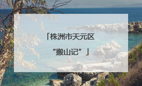 株洲市天元区“搬山记”