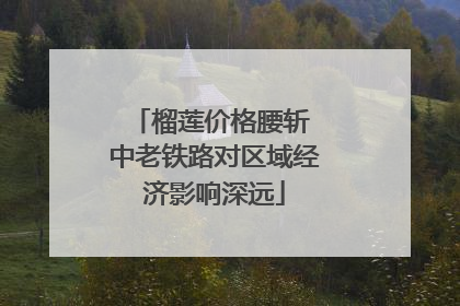 榴莲价格腰斩 中老铁路对区域经济影响深远