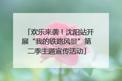 欢乐来袭！沈阳站开展“我的铁路风景”第二季主题宣传活动