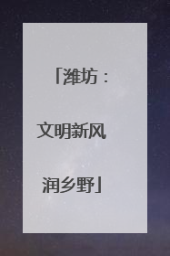 潍坊：文明新风润乡野