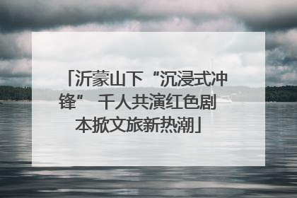 沂蒙山下“沉浸式冲锋” 千人共演红色剧本掀文旅新热潮