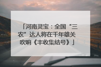 河南灵宝：全国“三农”达人将在千年雄关吹响《丰收集结号》