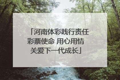 河南体彩践行责任彩票使命 用心用情关爱下一代成长