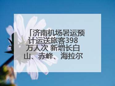 济南机场暑运预计运送旅客398万人次 新增长白山、赤峰、海拉尔等航线