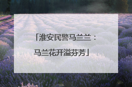 淮安民警马兰兰：马兰花开溢芬芳