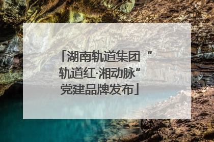 湖南轨道集团“轨道红·湘动脉”党建品牌发布