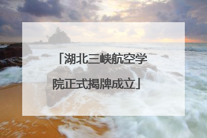 湖北三峡航空学院正式揭牌成立