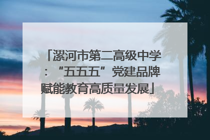 漯河市第二高级中学：“五五五”党建品牌赋能教育高质量发展