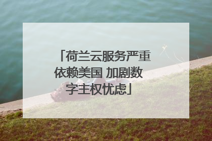 荷兰云服务严重依赖美国 加剧数字主权忧虑