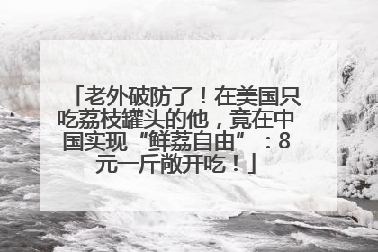 老外破防了！在美国只吃荔枝罐头的他，竟在中国实现“鲜荔自由”：8元一斤敞开吃！