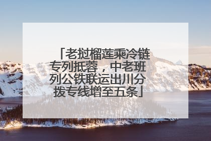 老挝榴莲乘冷链专列抵蓉，中老班列公铁联运出川分拨专线增至五条