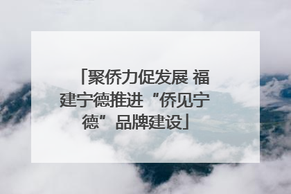 聚侨力促发展 福建宁德推进“侨见宁德”品牌建设