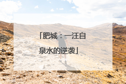 肥城：一汪自泉水的逆袭