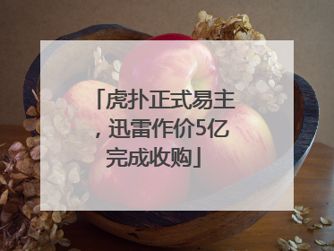 虎扑正式易主，迅雷作价5亿完成收购