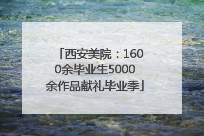 西安美院：1600余毕业生5000余作品献礼毕业季