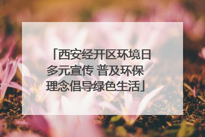 西安经开区环境日多元宣传 普及环保理念倡导绿色生活