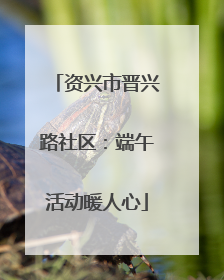 资兴市晋兴路社区：端午活动暖人心