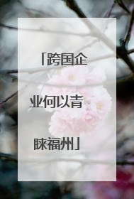 跨国企业何以青睐福州