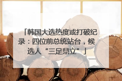 韩国大选热度或打破纪录：四位前总统站台，候选人“三足鼎立”