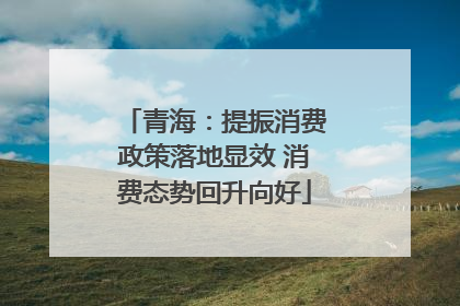 青海：提振消费政策落地显效 消费态势回升向好