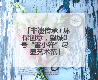 非遗传承+环保创意，望城0号“雷小锋”尽显艺术范