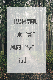 锡林郭勒：乘“新”风向“绿”行
