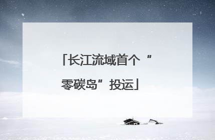 长江流域首个“零碳岛”投运