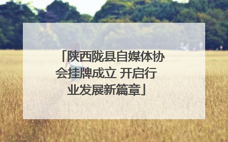 陕西陇县自媒体协会挂牌成立 开启行业发展新篇章