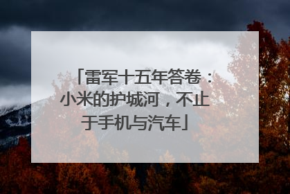 雷军十五年答卷：小米的护城河，不止于手机与汽车