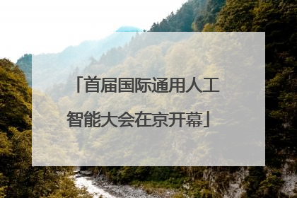 首届国际通用人工智能大会在京开幕