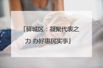 驿城区：凝聚代表之力 办好惠民实事