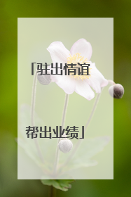 驻出情谊 帮出业绩