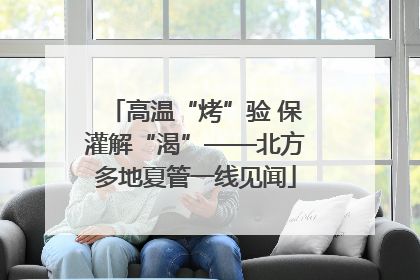 高温“烤”验 保灌解“渴”——北方多地夏管一线见闻