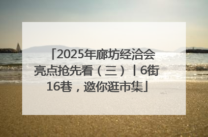 2025年廊坊经洽会亮点抢先看（三）丨6街16巷，邀你逛市集