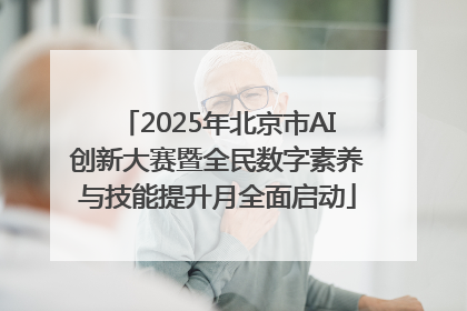 2025年北京市AI创新大赛暨全民数字素养与技能提升月全面启动